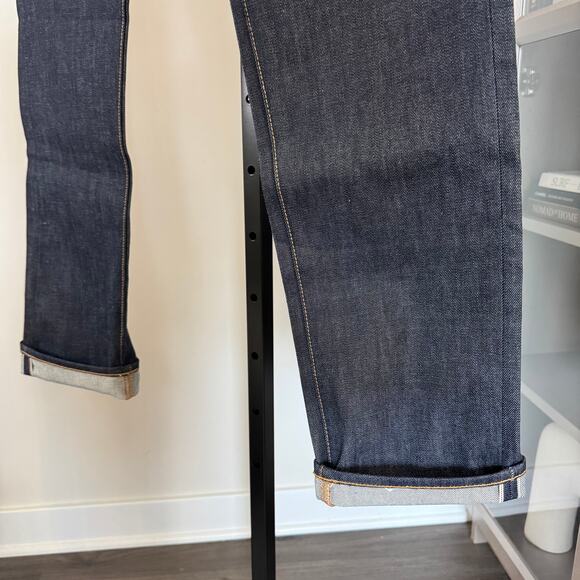 Taylor Stitch Democratic Slim Cone Mills Reserve Selvedge Jeans 30 NEW Dark Wash - Picture 4 of 7